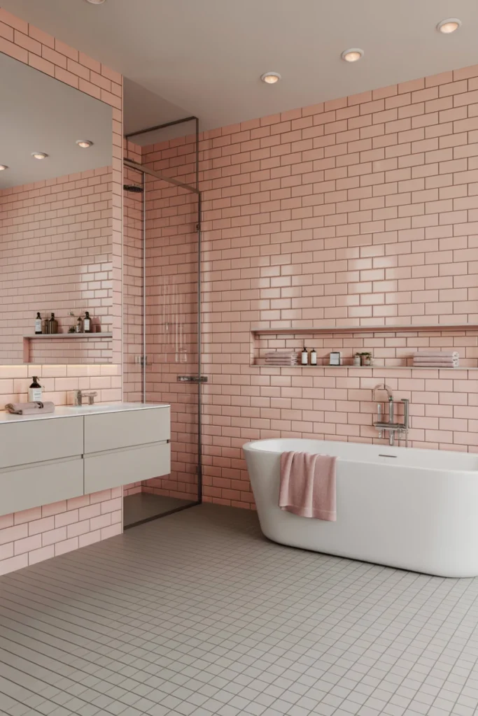 pink bathroom ideas decor