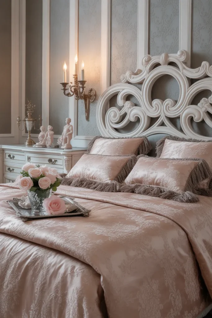 pink white and grey bedroom ideas
