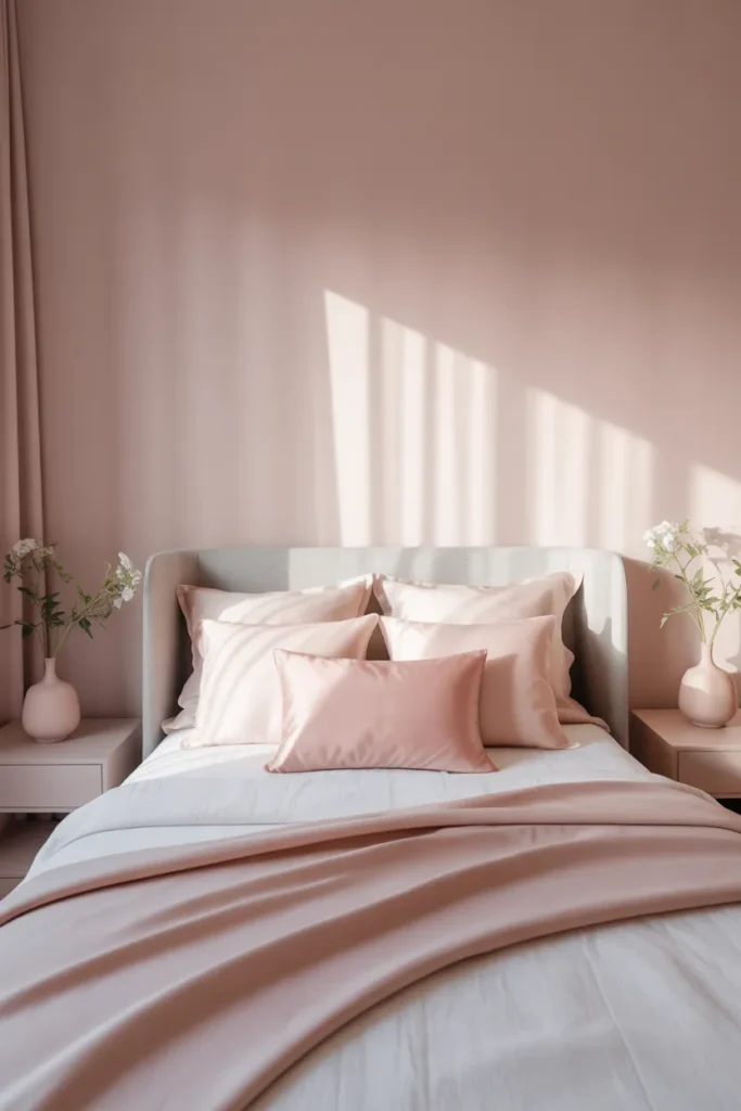 pink white and grey bedroom ideas