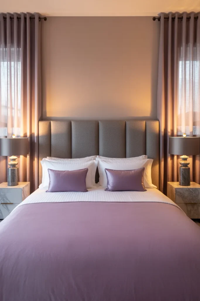 purple and grey bedroom ideas