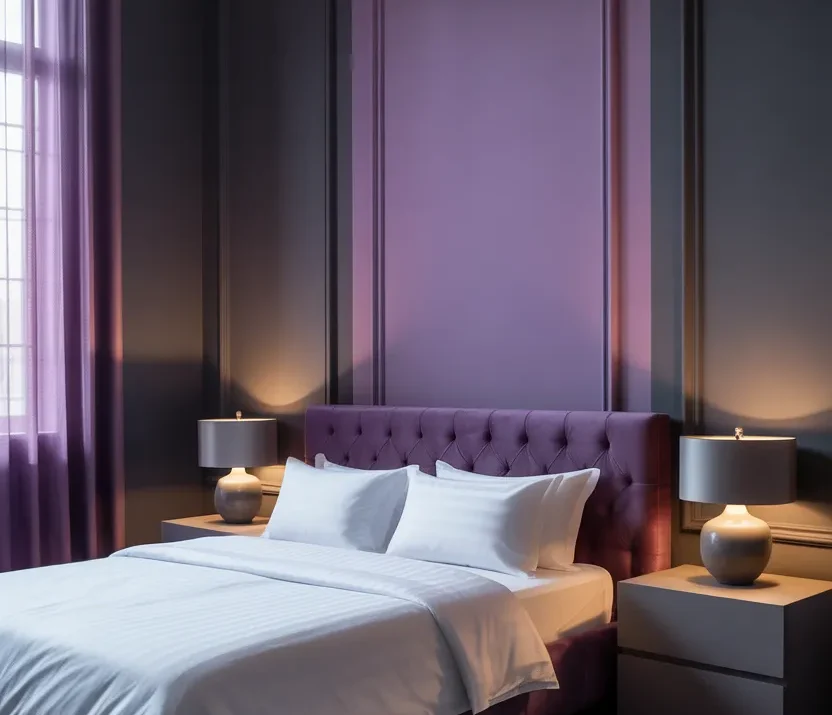 16 Purple and Grey Bedroom Ideas