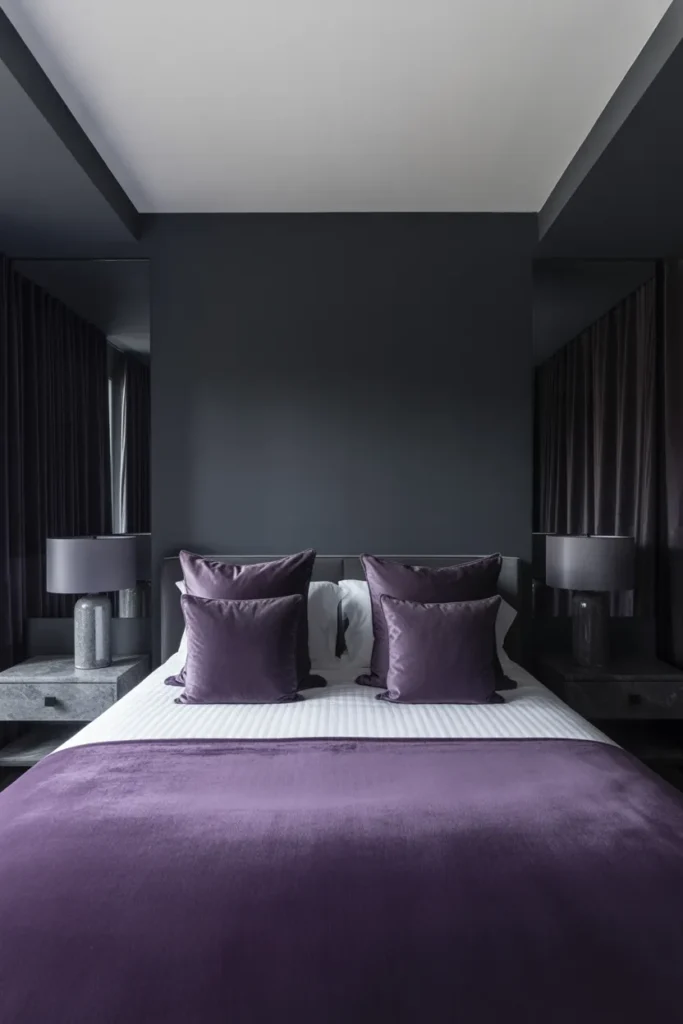 purple and grey bedroom ideas
