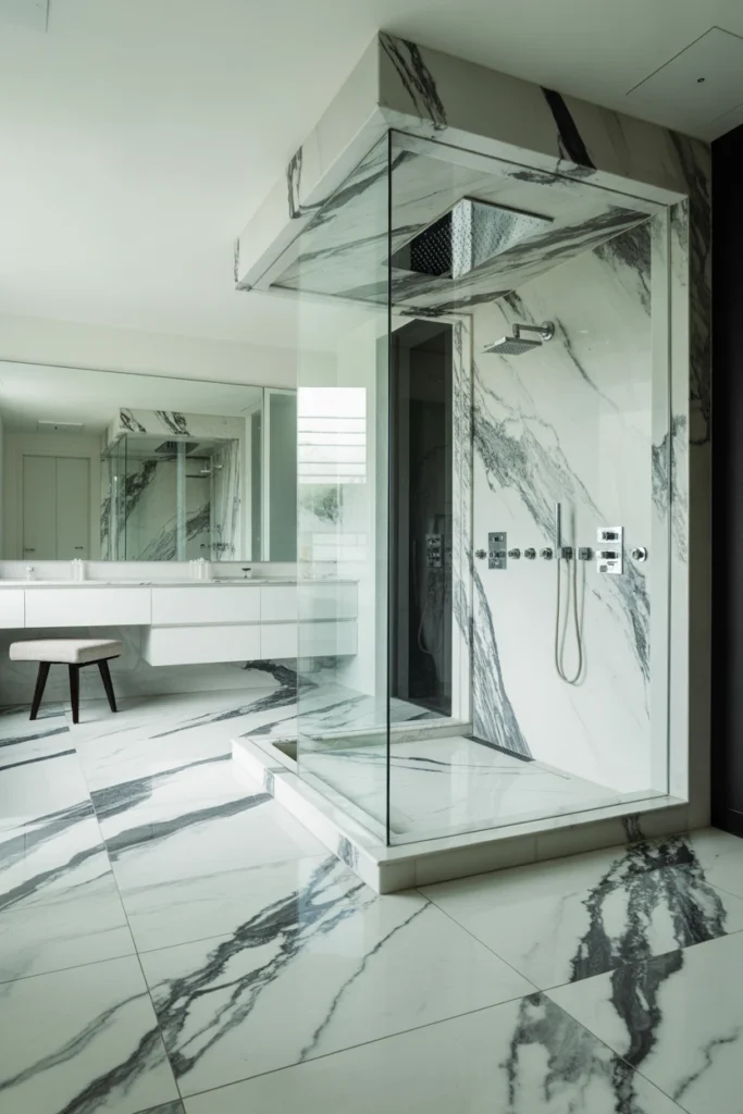 silver bathroom decor ideas