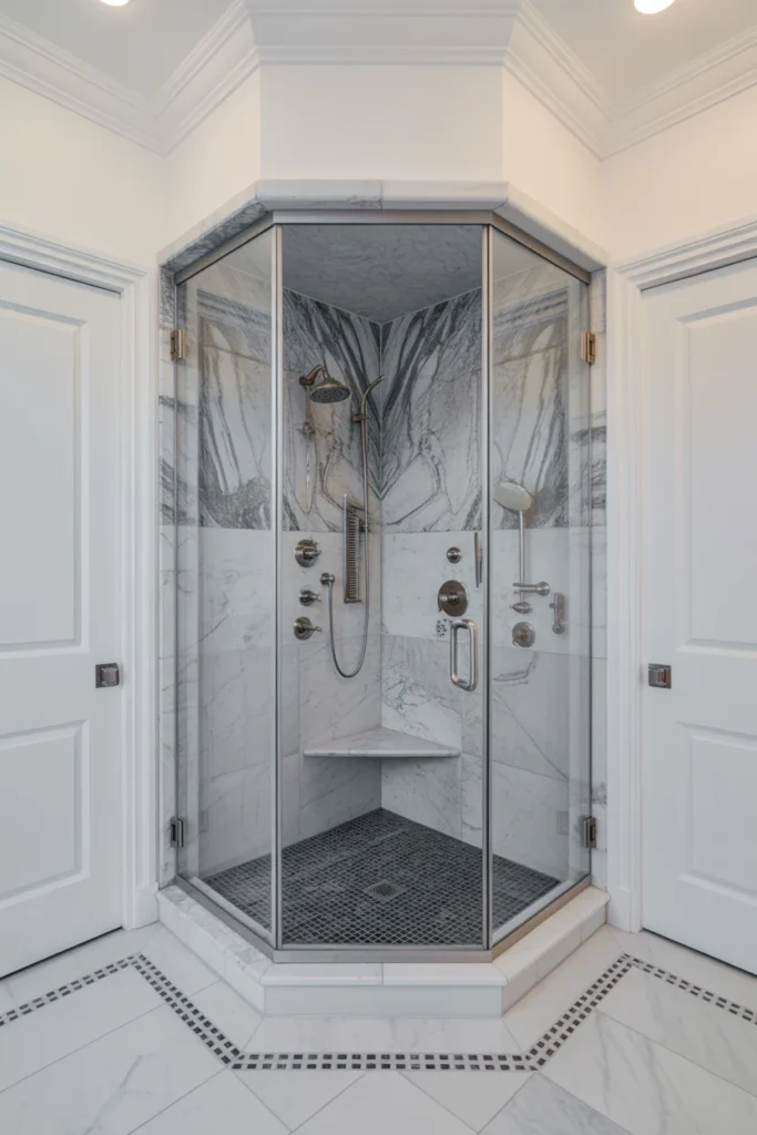 silver bathroom decor ideas