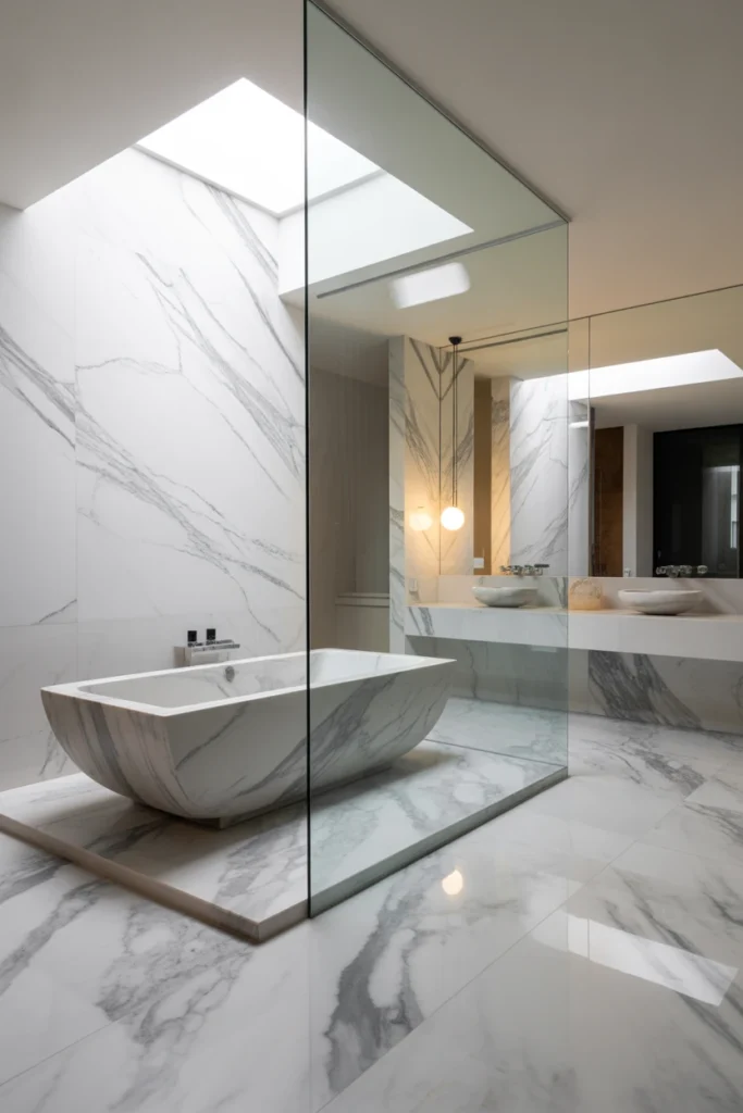 silver bathroom decor ideas