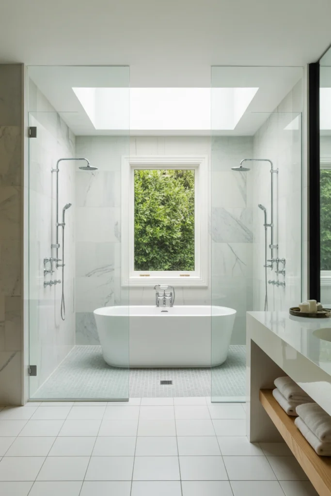 silver bathroom decor ideas