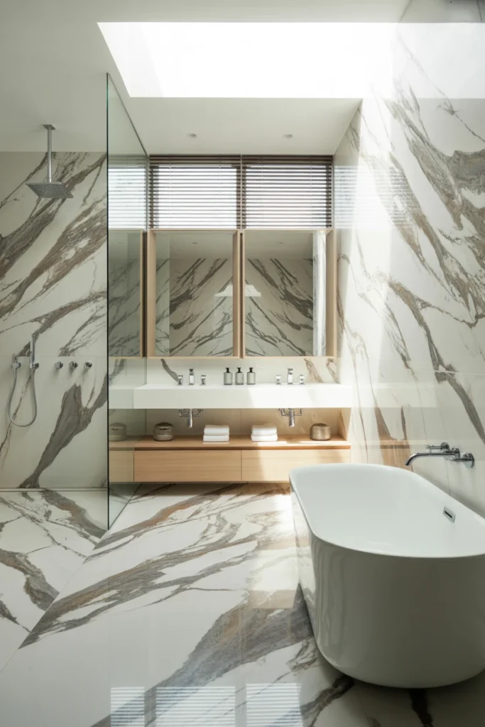 silver bathroom decor ideas