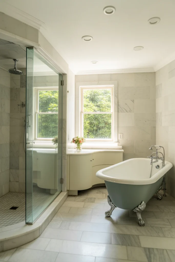 silver bathroom decor ideas