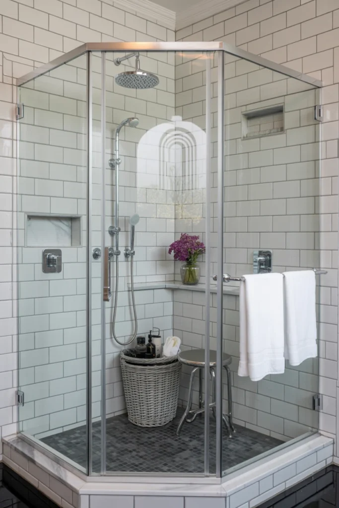 silver bathroom decor ideas