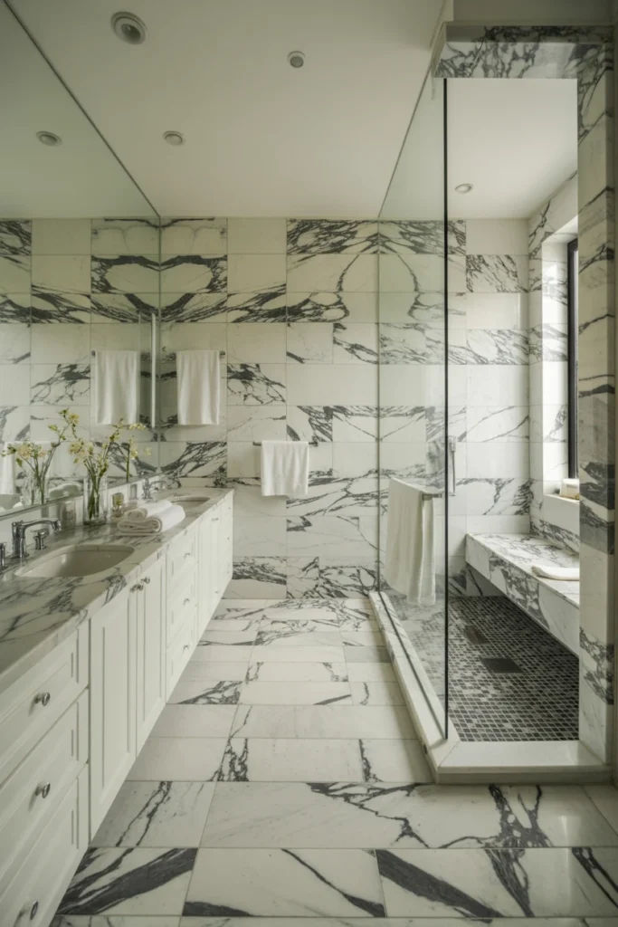 silver bathroom decor ideas