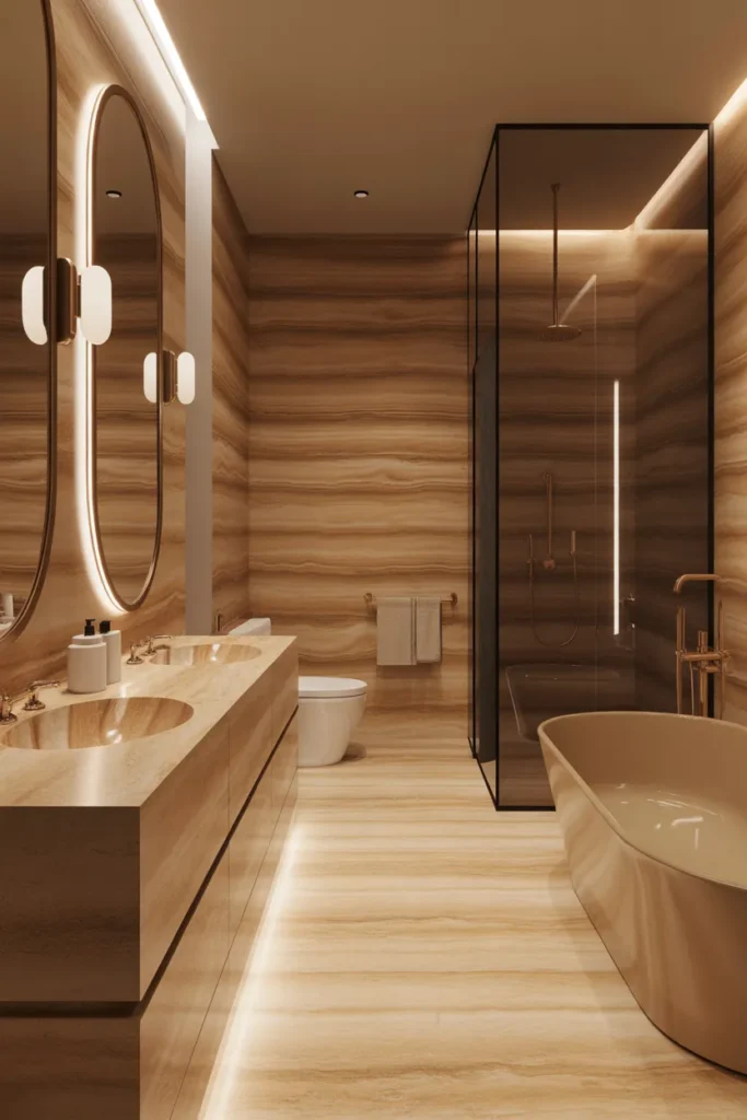 tan bathroom ideas decor