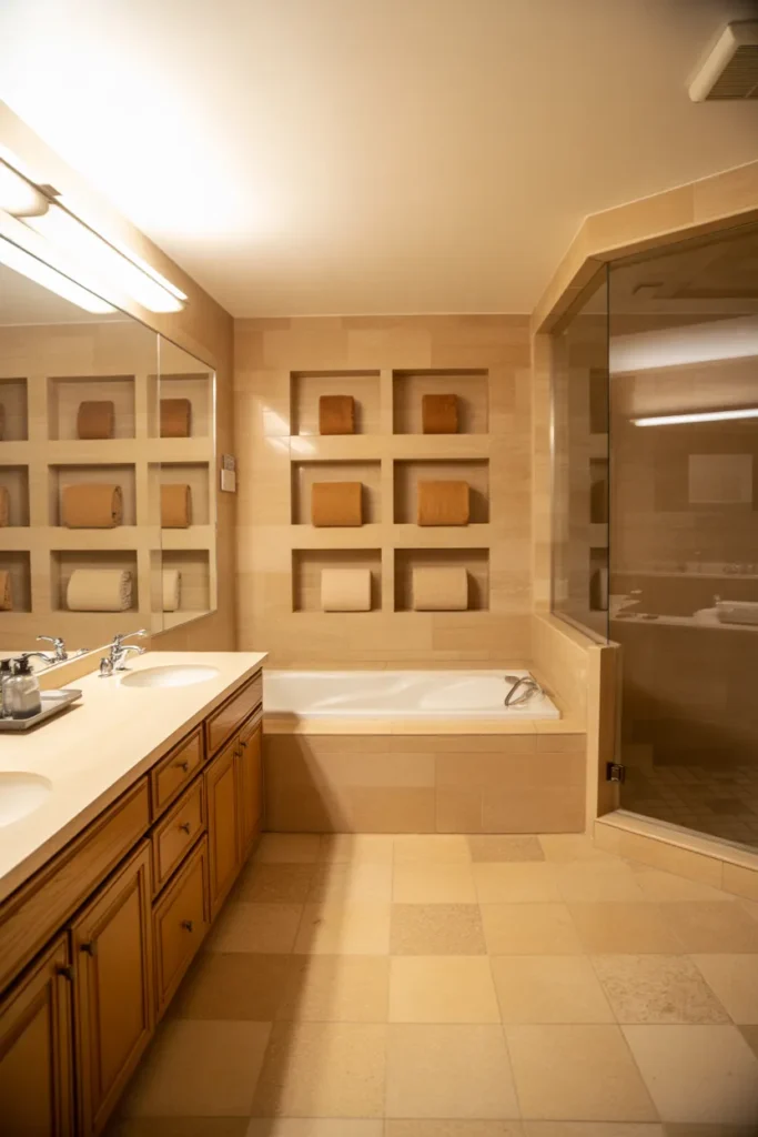 tan bathroom ideas decor