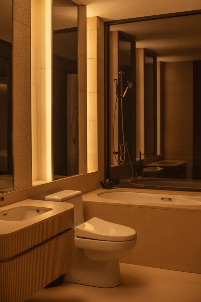 tan bathroom ideas decor