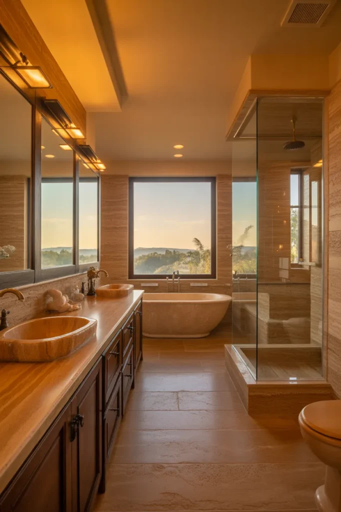 tan bathroom ideas decor