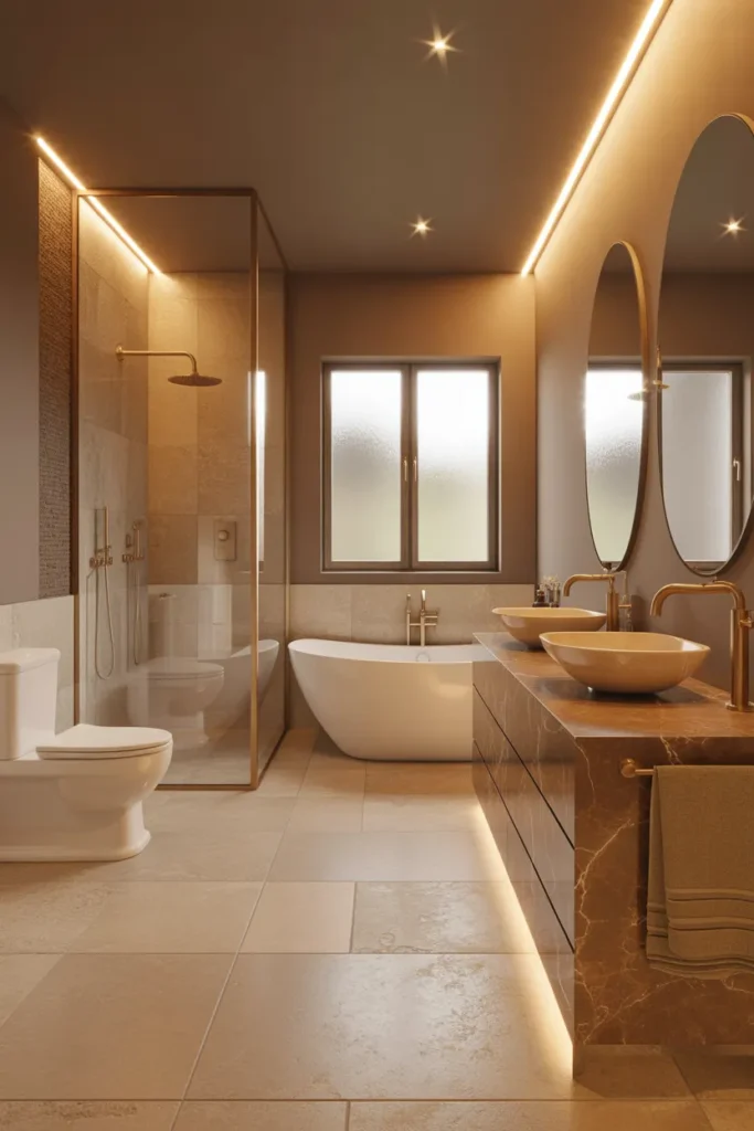 tan bathroom ideas decor