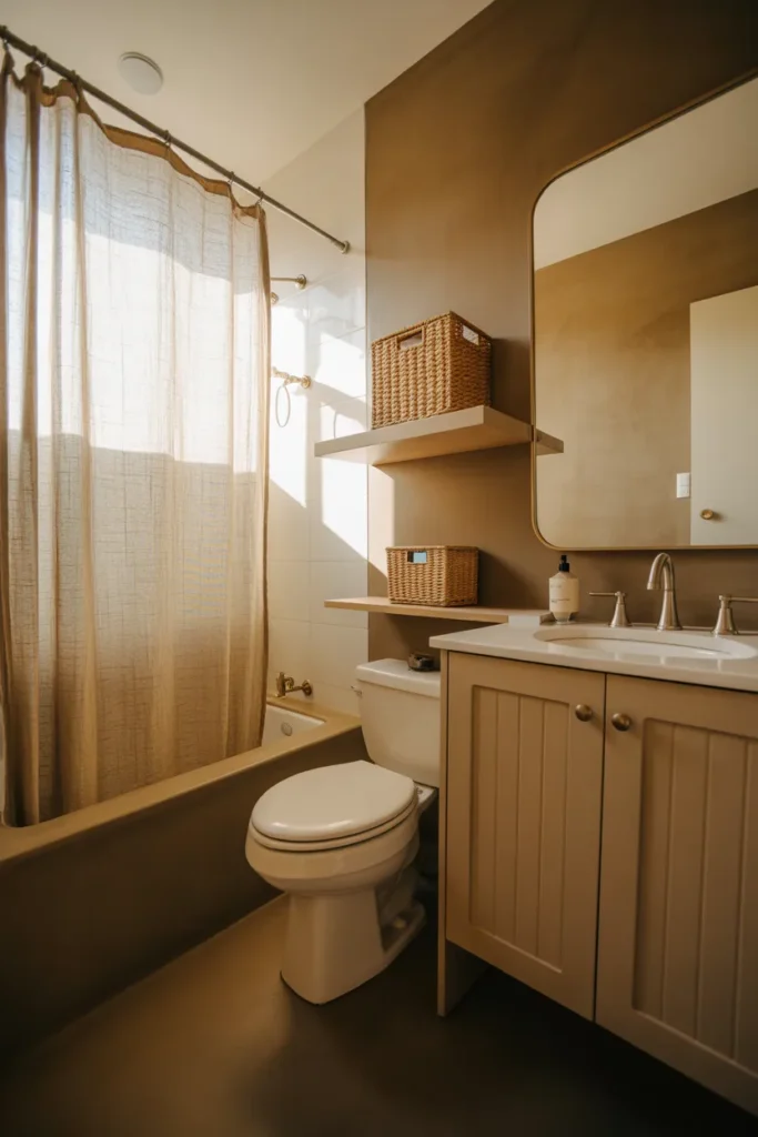 tan bathroom ideas decor