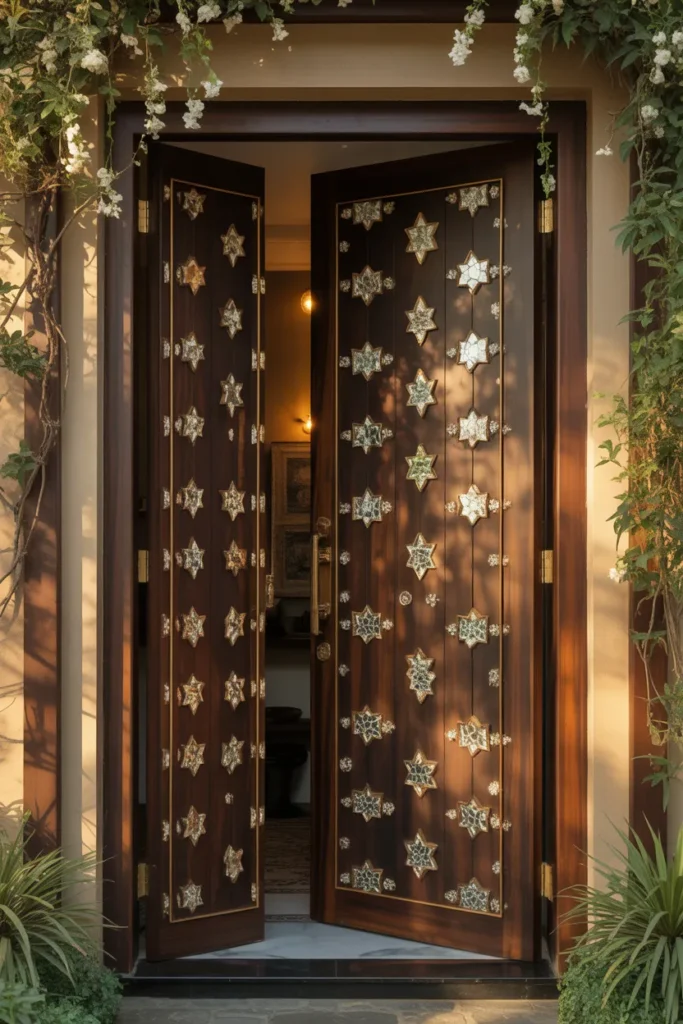 wooden single main door design