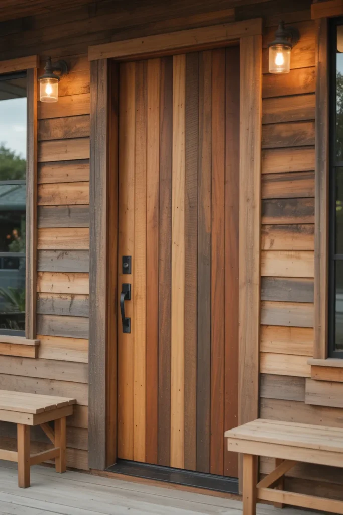 wooden single main door design