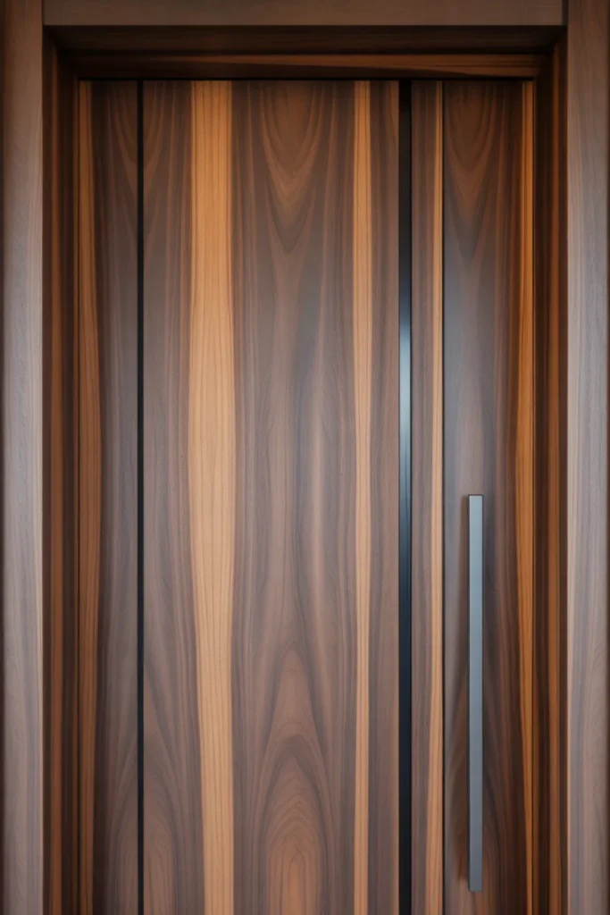 wooden single main door design