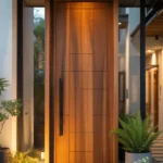 wooden single main door design