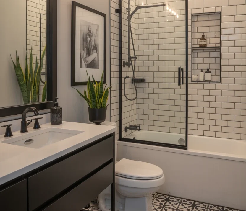 15 Black and White Bathroom Decor Ideas