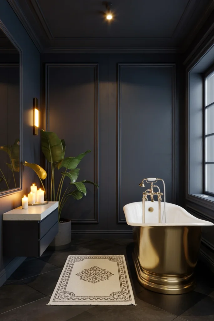 black bathroom decor ideas
