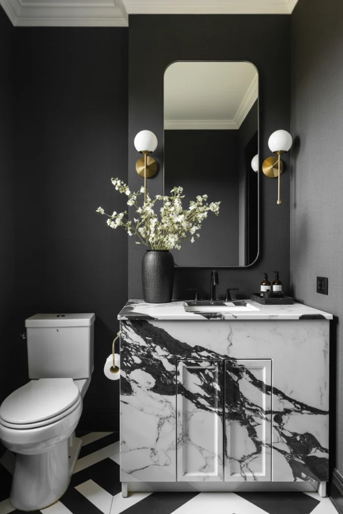 black bathroom decor ideas