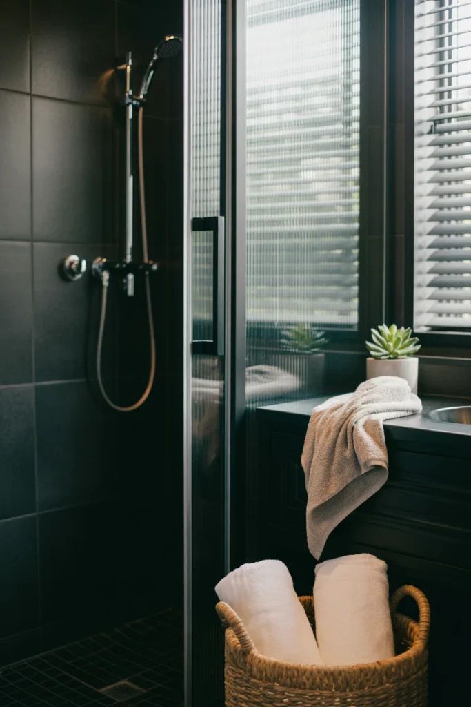 black bathroom decor ideas