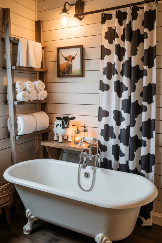 cow bathroom decor ideas