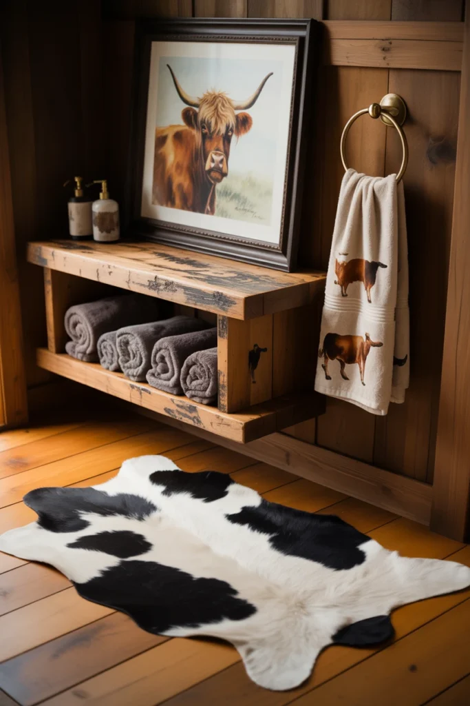 cow bathroom decor ideas