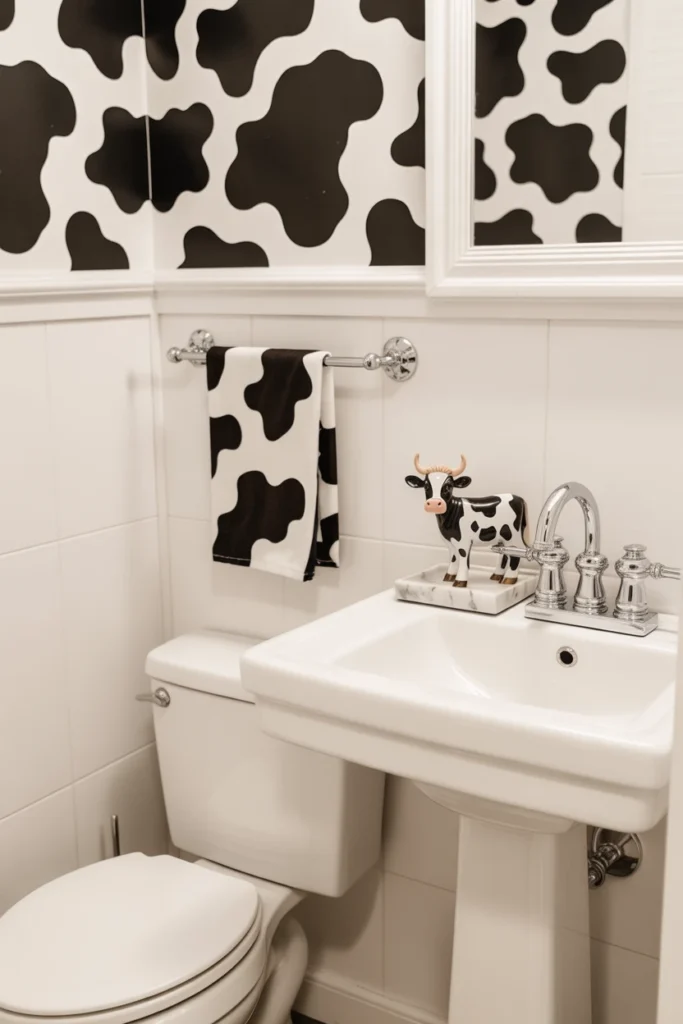 cow bathroom decor ideas