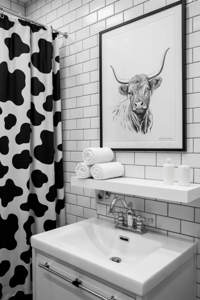cow bathroom decor ideas