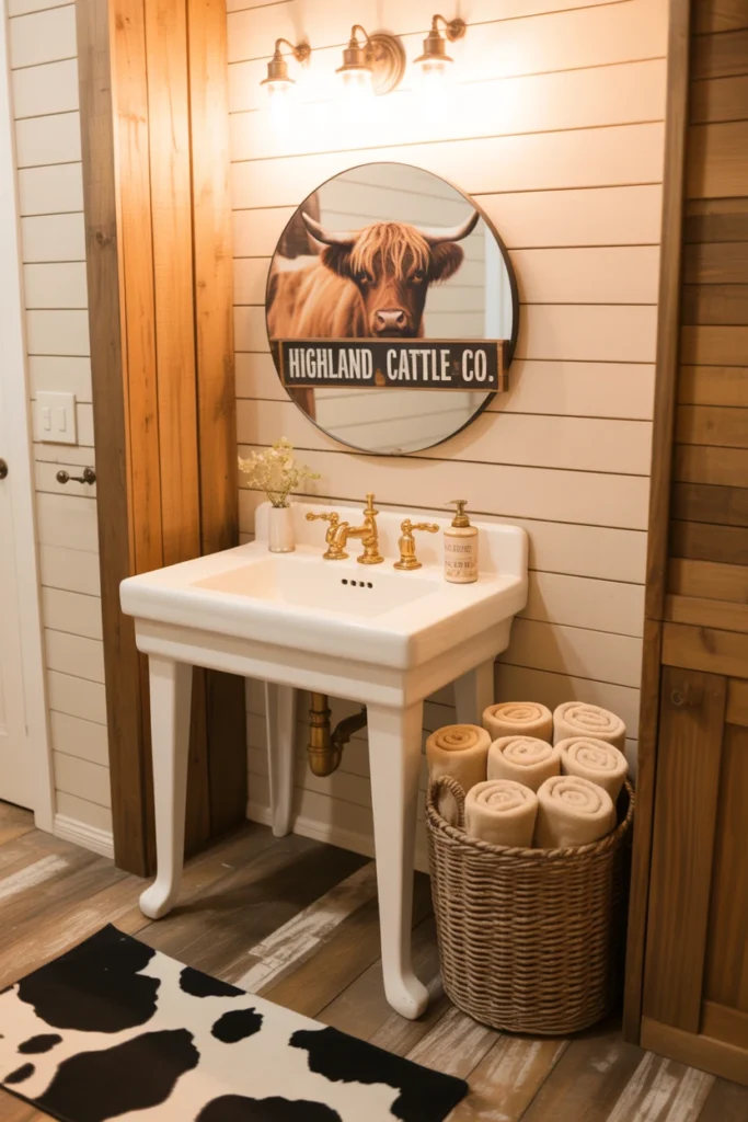 cow bathroom decor ideas