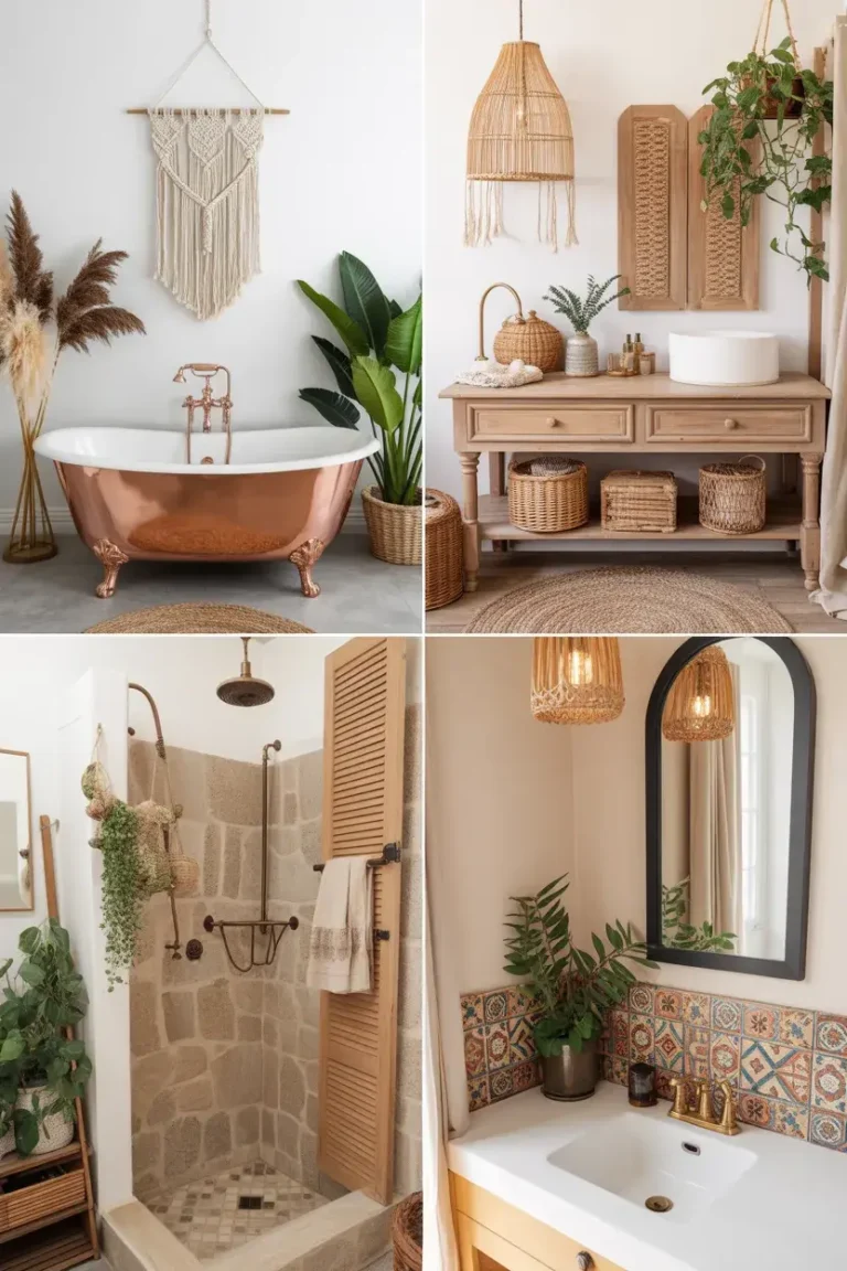 16 Boho Bathroom Decor Ideas You’ll Want to Copy ASAP