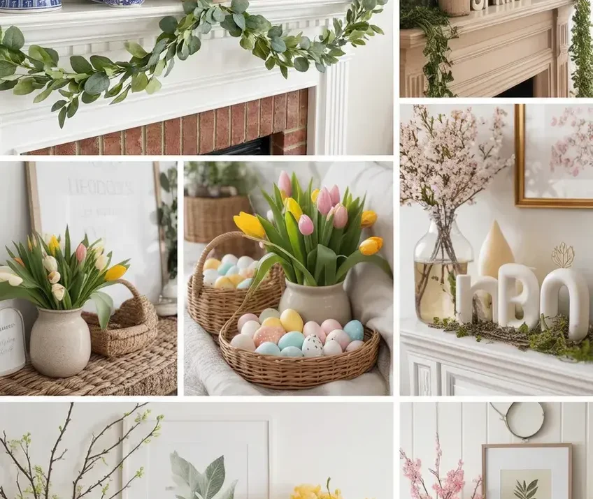 22+ Spring Mantle Decor Ideas That Instantly Brighten Your Home