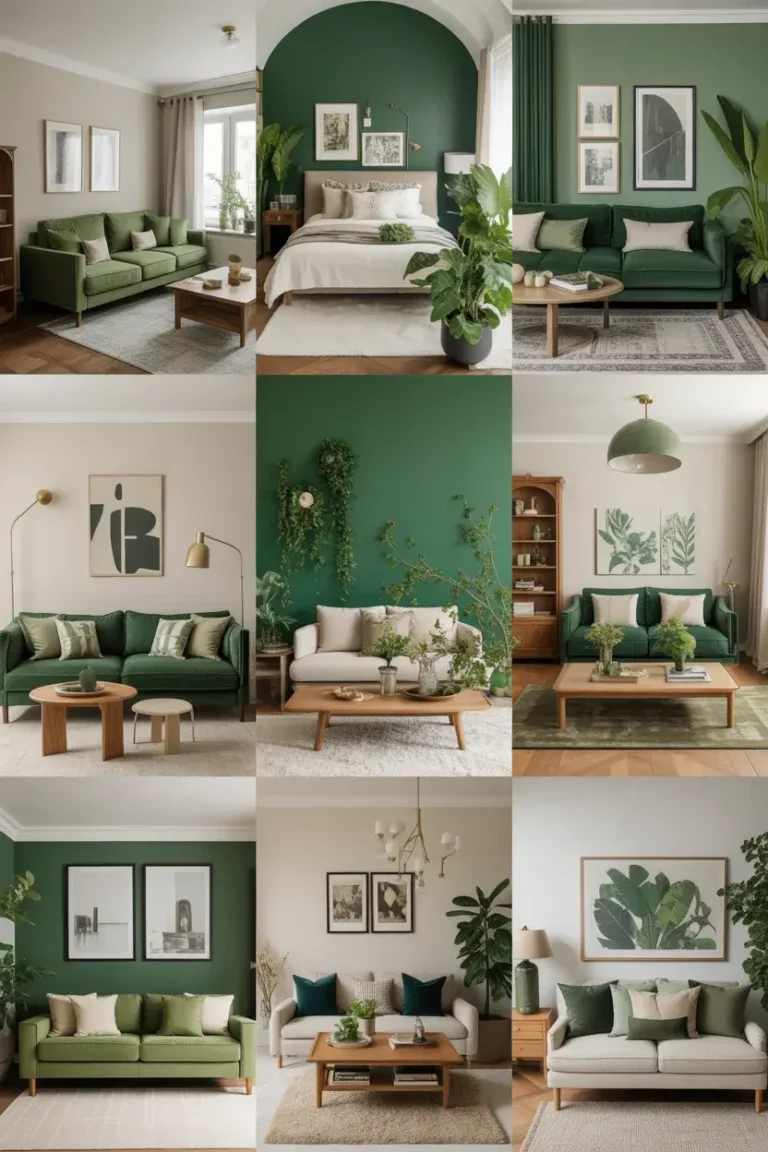 21 Green Living Room Decor Ideas That Feel Fresh, Cozy & Stylish