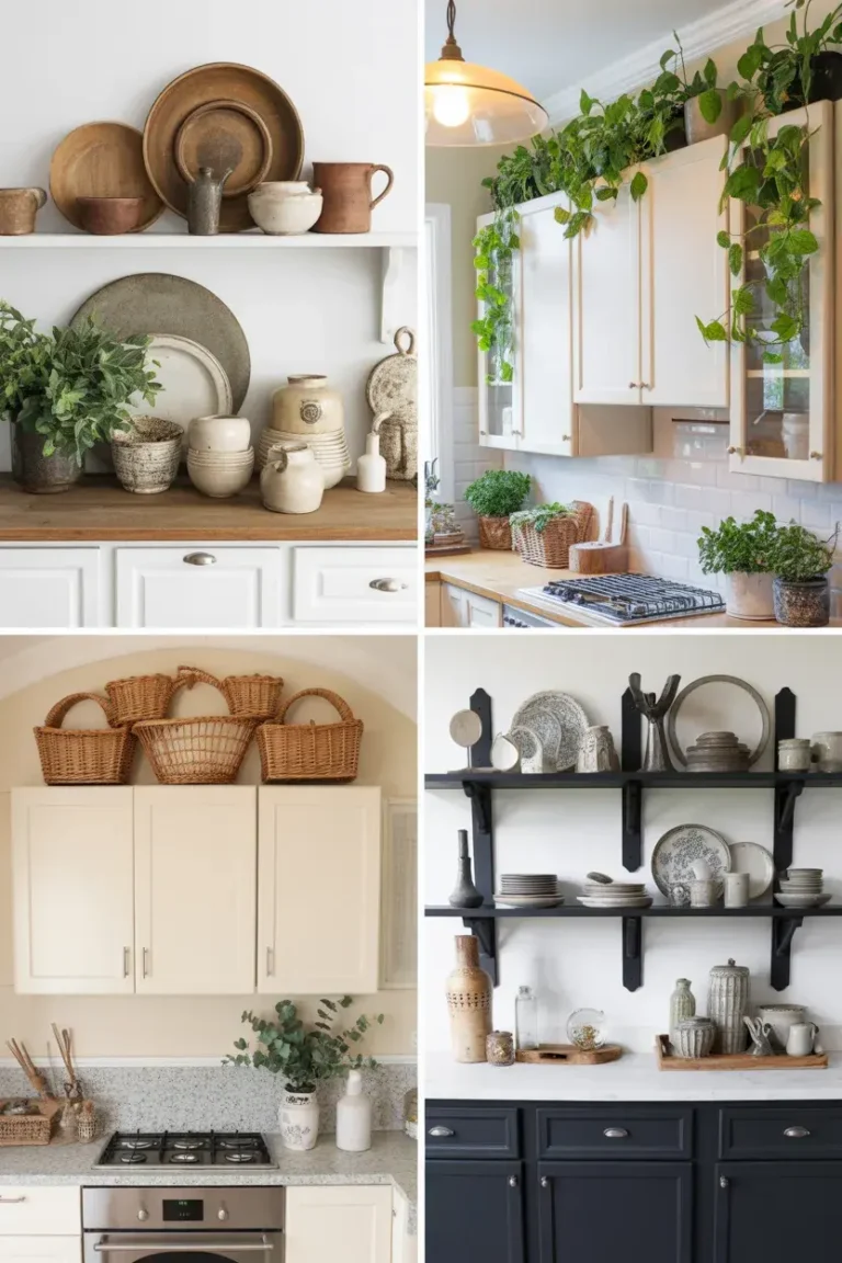 30 Above Kitchen Cabinet Decor Ideas for a Modern Kitchen Look