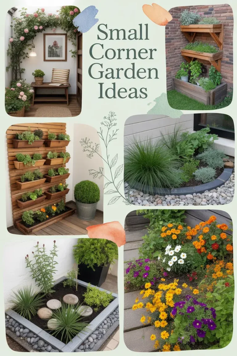 33 Small Corner Garden Ideas Perfect for Tiny Yards & Balconies