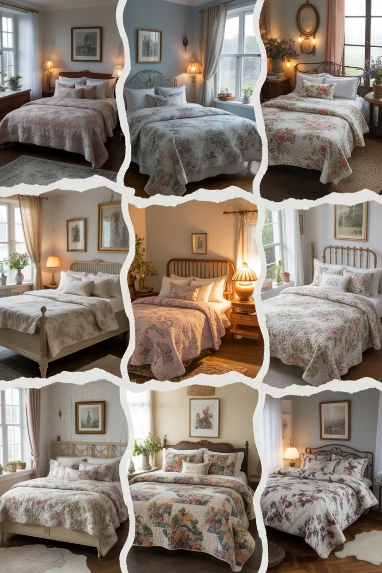 23 Vintage Floral Bedding Ideas for a Dreamy Cottage Bedroom