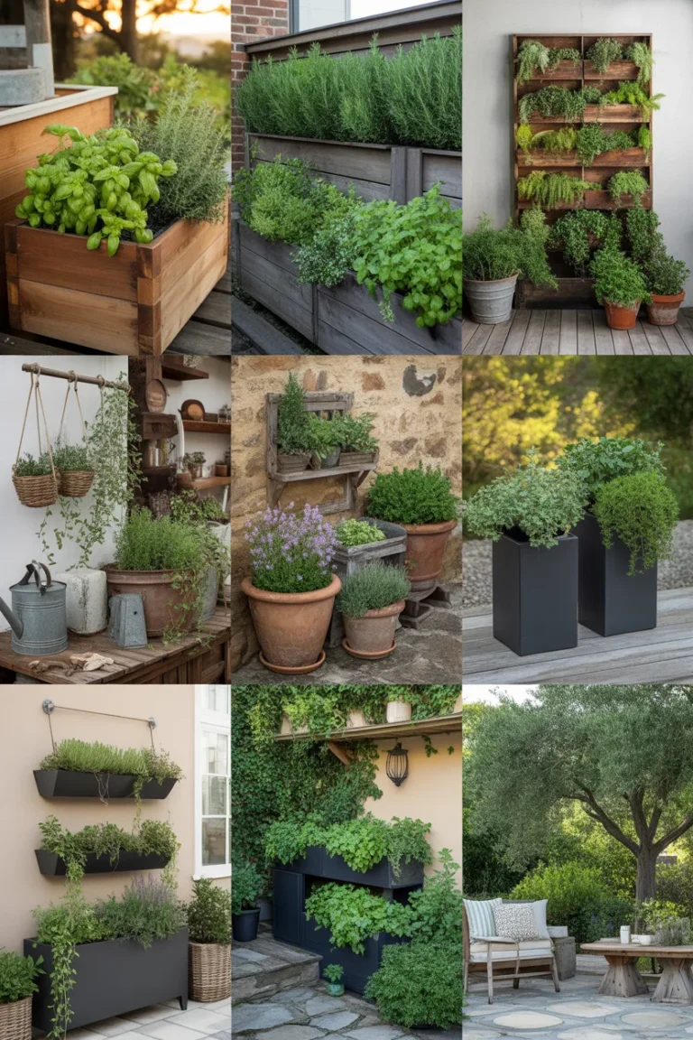 23 Trendy Outdoor Herb Garden Ideas for a Stylish Backyard